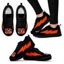 Amazing Cincinnati Bengals Sneakers Thunder Lightning Amazing Logo