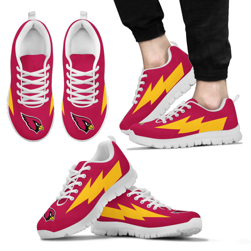 Cool Arizona Cardinals Sneakers Thunder Lightning Amazing Logo