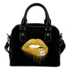 Beautiful Lips Elegant Logo Pittsburgh Steelers Shoulder Handbags