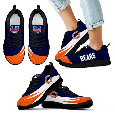 Awesome Gift Logo Chicago Bears Sneakers