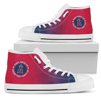 Cool They Hate Us Cause They Ain't Us Los Angeles Angels High Top Shoes