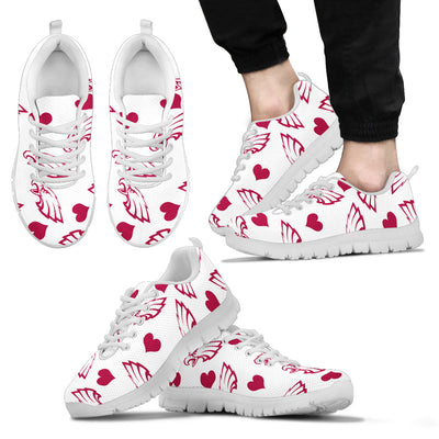 Sweeten Dreamy Love Pattern With Logo Philadelphia Eagles Sneakers