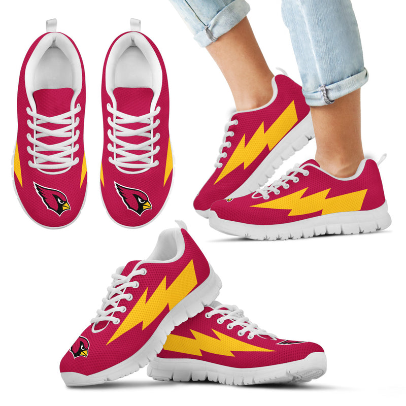 Cool Arizona Cardinals Sneakers Thunder Lightning Amazing Logo