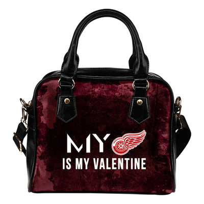 My Perfectly Love Valentine Fashion Detroit Red Wings Shoulder Handbags