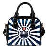 Central Awesome Paramount Luxury Edmonton Oilers Shoulder Handbags