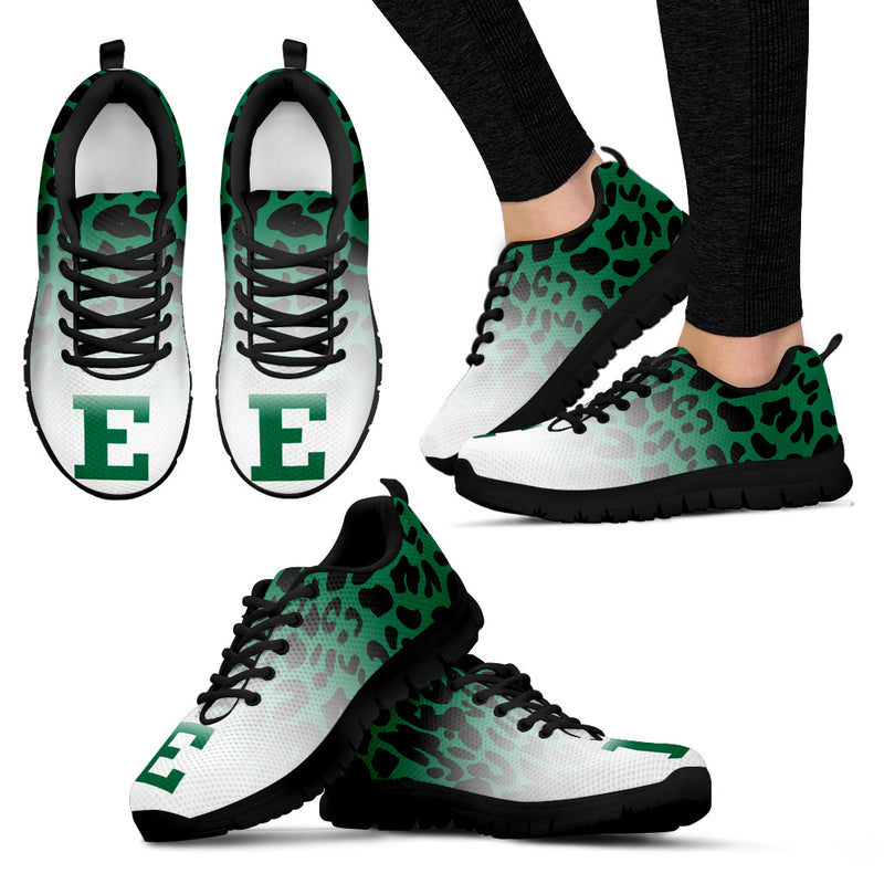 Leopard Pattern Awesome Eastern Michigan Eagles Sneakers
