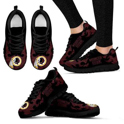 Tribal Flames Pattern Washington Redskins Sneakers