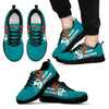 Vertical Two Line Mixed Helmet Miami Dolphins Sneakers