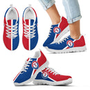 Dynamic Aparted Colours Beautiful Logo Texas Rangers Sneakers