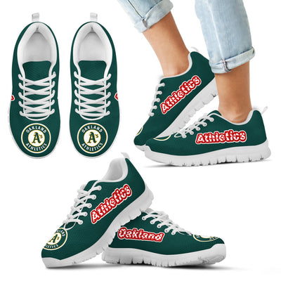 Magnificent Oakland Athletics Amazing Logo Sneakers