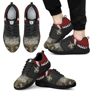 Awesome New Orleans Saints Running Sneakers For Football Fan