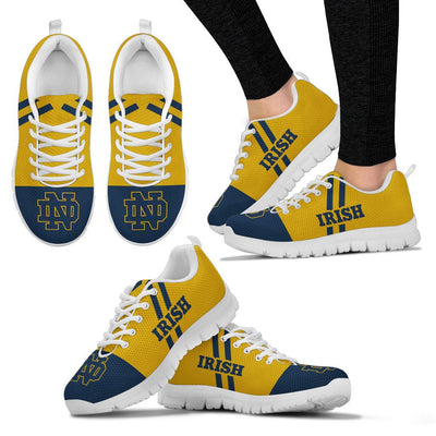 Line Stripe Logo Bottom Notre Dame Fighting Irish Sneakers