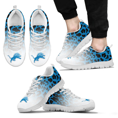 Leopard Pattern Awesome Detroit Lions Sneakers