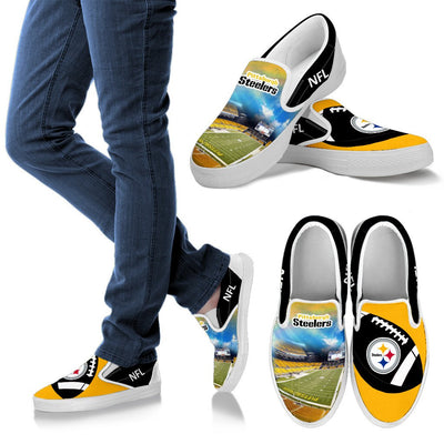 Proud Of Stadium Pittsburgh Steelers Slip-on Shoes