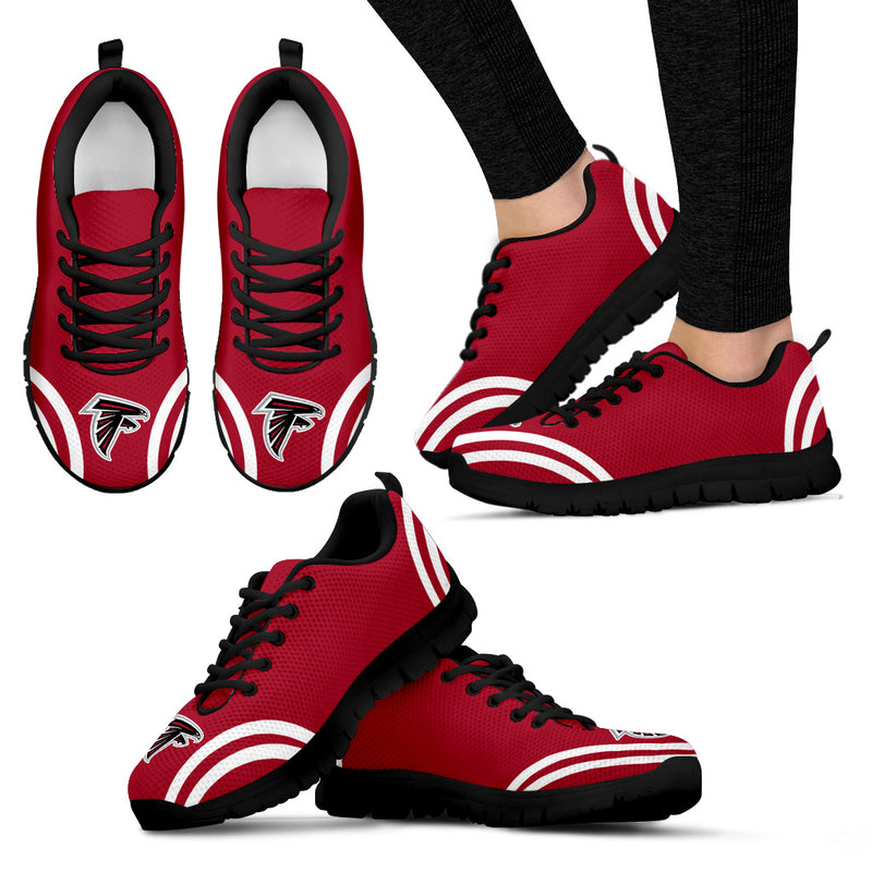 Lovely Curves Stunning Logo Icon Atlanta Falcons Sneakers