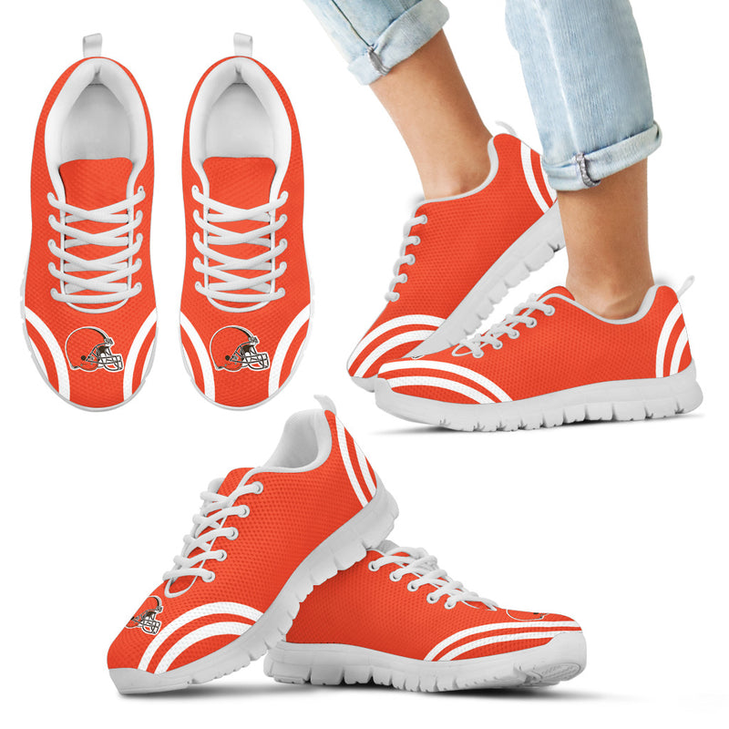 Lovely Curves Stunning Logo Icon Cleveland Browns Sneakers