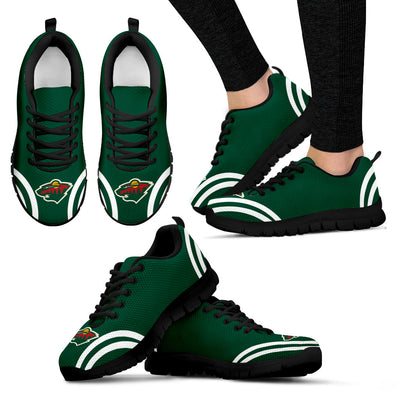 Lovely Curves Stunning Logo Icon Minnesota Wild Sneakers