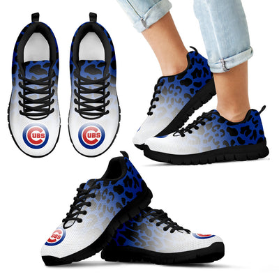 Leopard Pattern Awesome Chicago Cubs Sneakers