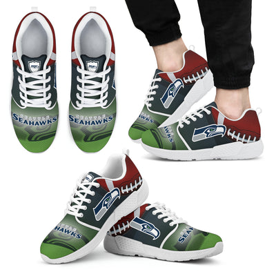 Awesome Seattle Seahawks Running Sneakers For Football Fan