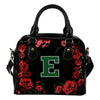 Valentine Rose With Thorns Eastern Michigan Eagles Shoulder Handbags