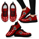 Love Extreme Emotion Pretty Logo Los Angeles Rams Sneakers