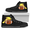 Pikachu Laying On Ball Baltimore Orioles High Top Shoes