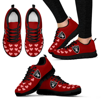 Love Extreme Emotion Pretty Logo Oakland Raiders Sneakers