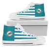 American Flag Miami Dolphins High Top Shoes