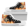 Fighting Like Fire New Orleans Saints High Top Shoes