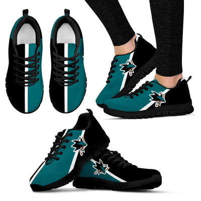 Dynamic Aparted Colours Beautiful Logo San Jose Sharks Sneakers
