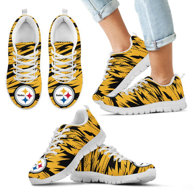 Brush Strong Cracking Comfortable Pittsburgh Steelers Sneakers