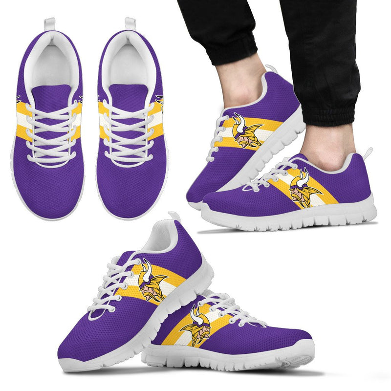 Three Colors Vertical Minnesota Vikings Sneakers