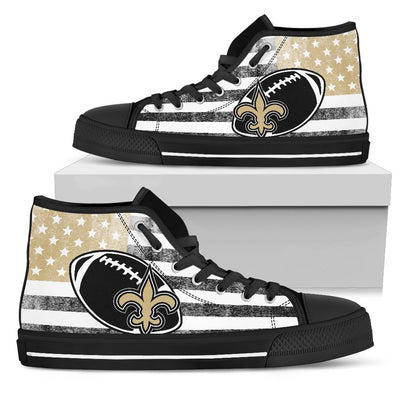 Flag Rugby New Orleans Saints High Top Shoes