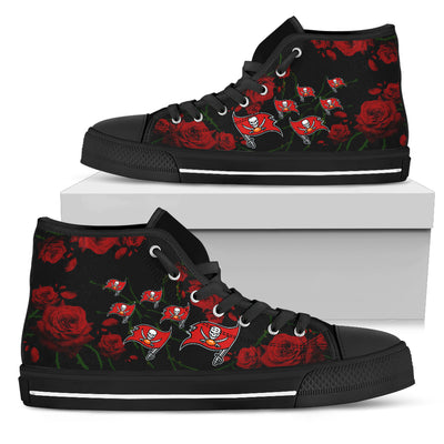 Lovely Rose Thorn Incredible Tampa Bay Buccaneers High Top Shoes