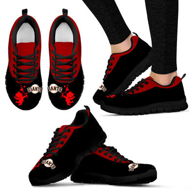 Cute Cupid Angel Background San Francisco Giants Sneakers