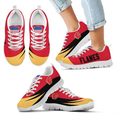 Awesome Gift Logo Calgary Flames Sneakers