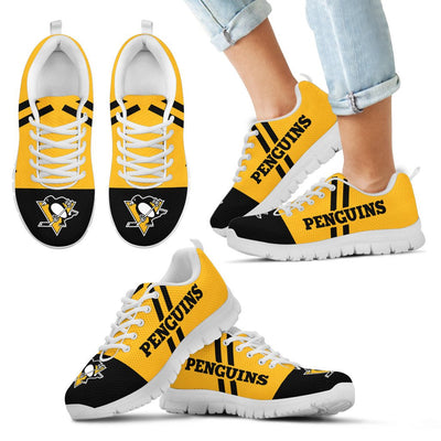 Line Stripe Logo Bottom Pittsburgh Penguins Sneakers