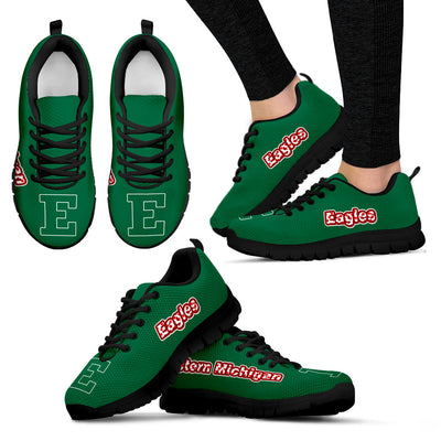 Magnificent Eastern Michigan Eagles Amazing Logo Sneakers