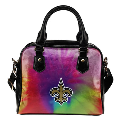 Rainbow Dynamic Mix Colours Gorgeous New Orleans Saints Shoulder Handbags
