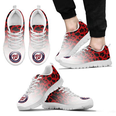 Leopard Pattern Awesome Washington Nationals Sneakers