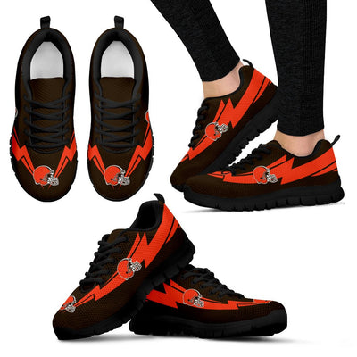 Three Amazing Good Line Charming Logo Cleveland Browns Sneakers