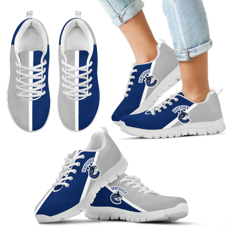 Dynamic Aparted Colours Beautiful Logo Vancouver Canucks Sneakers