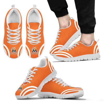 Lovely Curves Stunning Logo Icon Miami Marlins Sneakers