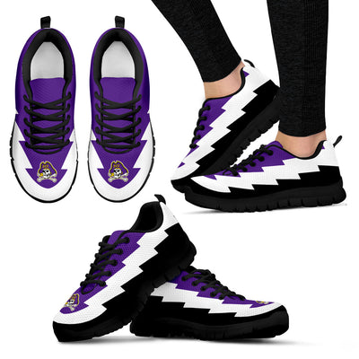 Cute Style East Carolina Pirates Sneakers Jagged Saws Creative Draw