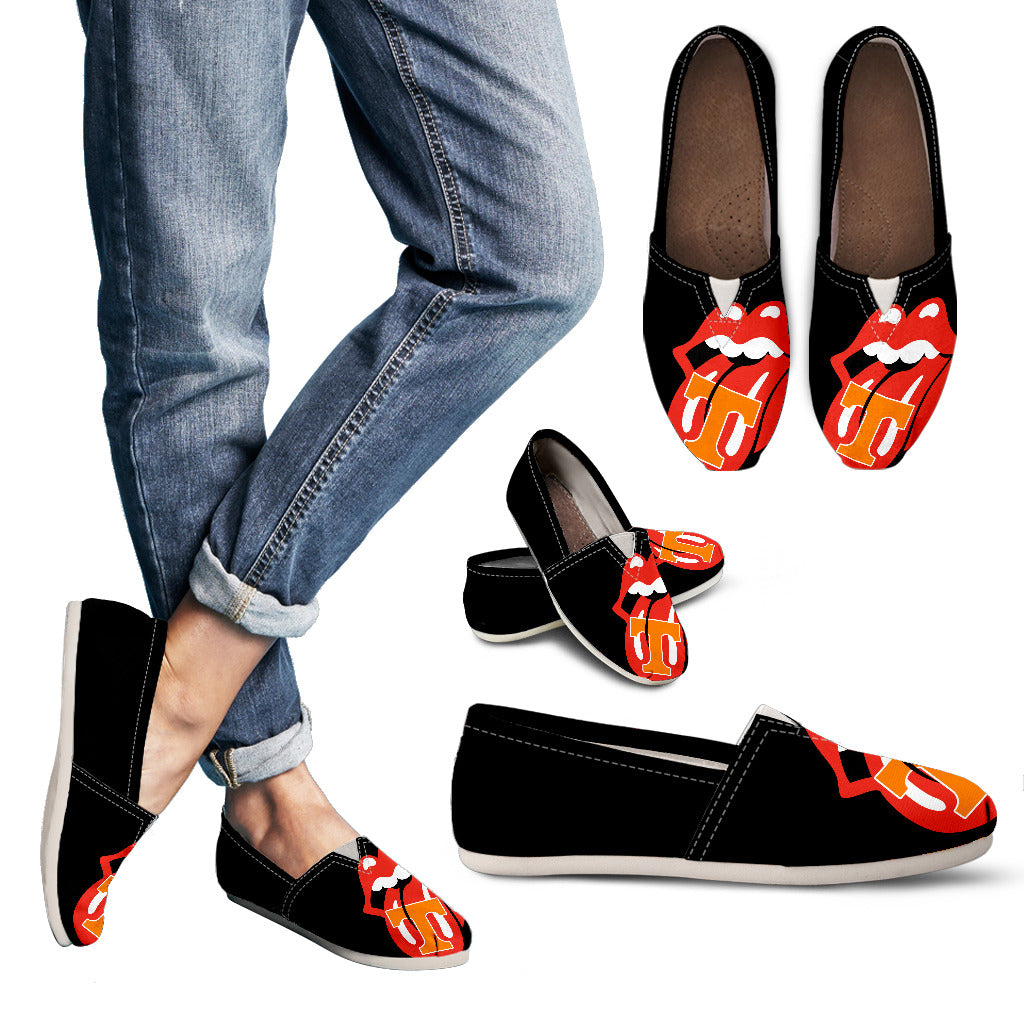Hot Sexy Lip Valentine Romantic Logo Tennessee Volunteers Casual Shoes
