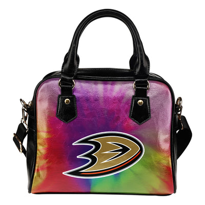 Rainbow Dynamic Mix Colours Gorgeous Anaheim Ducks Shoulder Handbags