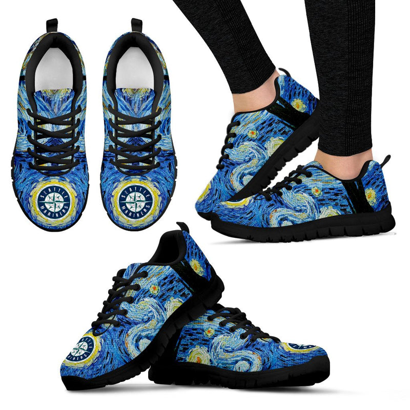 Sky Style Art Nigh Exciting Seattle Mariners Sneakers
