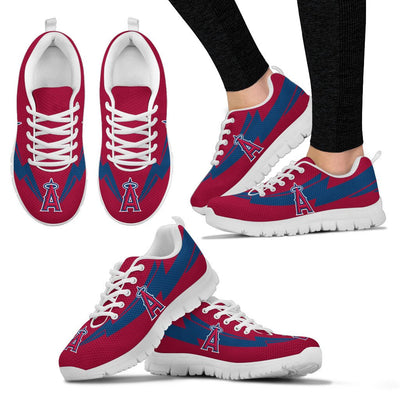 Three Amazing Good Line Charming Logo Los Angeles Angels Sneakers