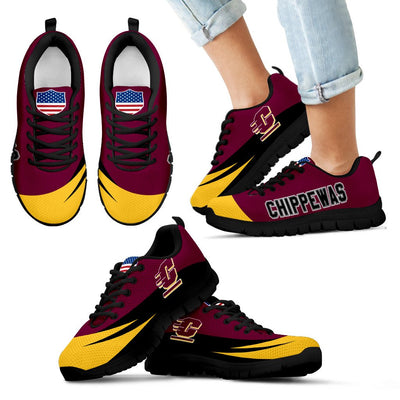 Awesome Gift Logo Central Michigan Chippewas Sneakers