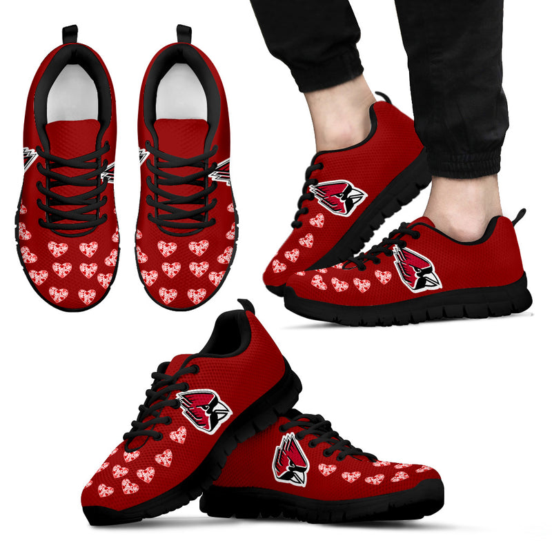 Love Extreme Emotion Pretty Logo Ball State Cardinals Sneakers